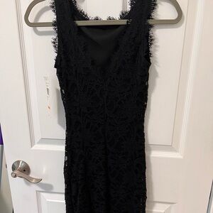 Black lace dress